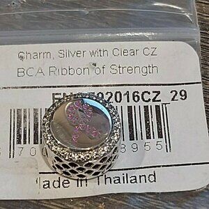 Authentic PANDORA *RETIRED* Double-Sided Ribbon of Strength Charm ENG792016CZ_29